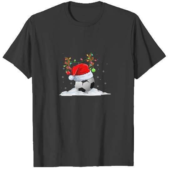 Funny Christmas Soccer Reindeer T-shirt