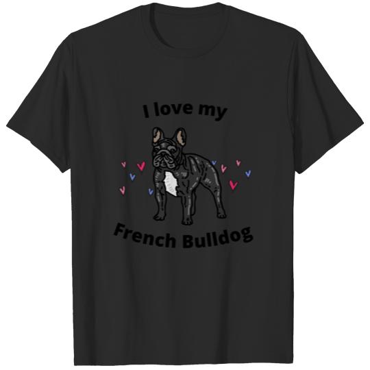 Discover "I Love My French Bulldog' girl's pullover . T-shirt