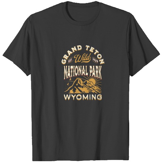 Grand Teton National Park Wyoming Hike Outdoors Vi T-shirt