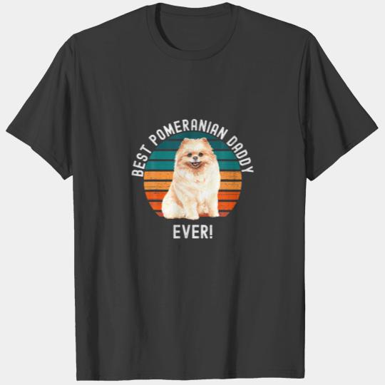 Funny Best Pomeranian Pom Pom Daddy Ever Dog Lover T-shirt