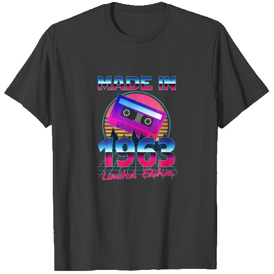 Retro Vintage Made In 1963 58Th Birthday 58 Years T-shirt