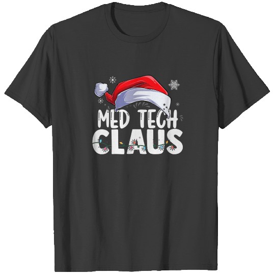 Med Tech Santa Claus Christmas Funny Matching Cost T-shirt
