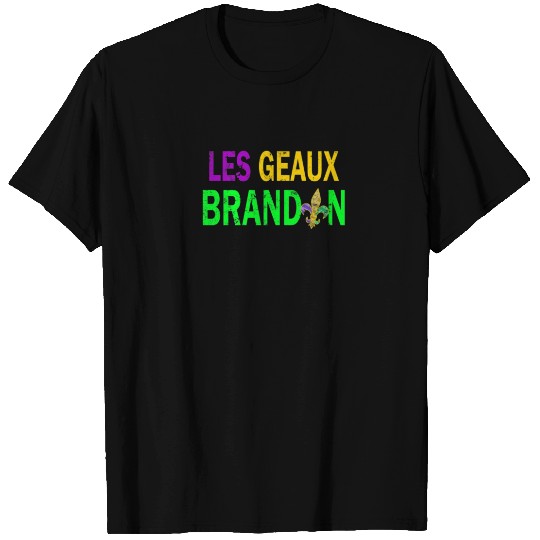 Let's Go Brandon Mardi Gras Funny Fleur "Les Geaux T-shirt