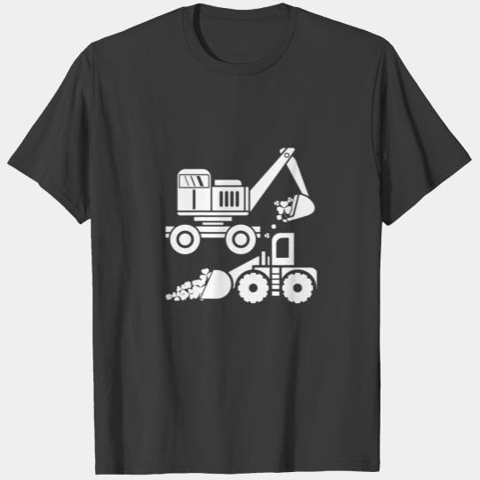 Kids St Pattys Day Truck Vehicles Front Loader And T-shirt