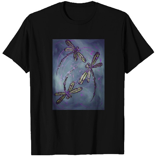 Dragonfly Purple Night Flit T-shirt