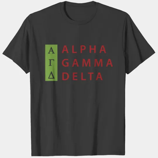 Alpha Gamma Delta Stacked Sweat T-shirt