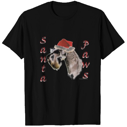 Miniature Schnauzer Santa Paws T-shirt