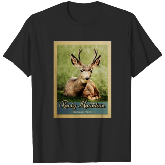 Discover Rocky Mountain National Park Deer Vintage T-shirt