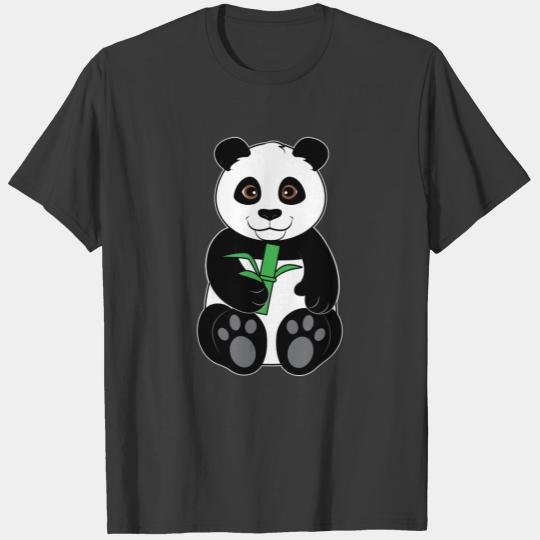 Panda Bear Snacking on Bamboo T-shirt