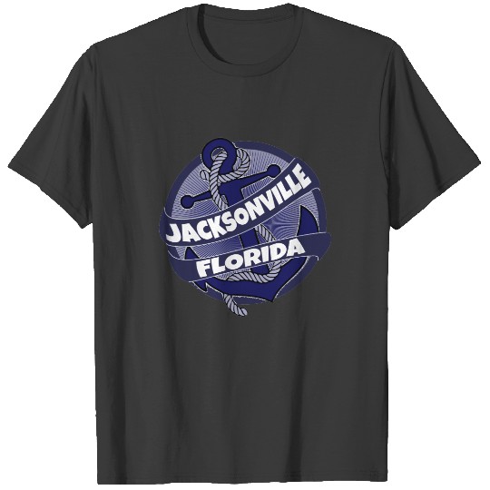 Jacksonville Florida anchor swirl t T-shirt