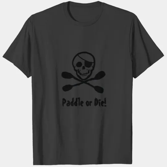 Kayak Pirate Jolly Roger T-shirt