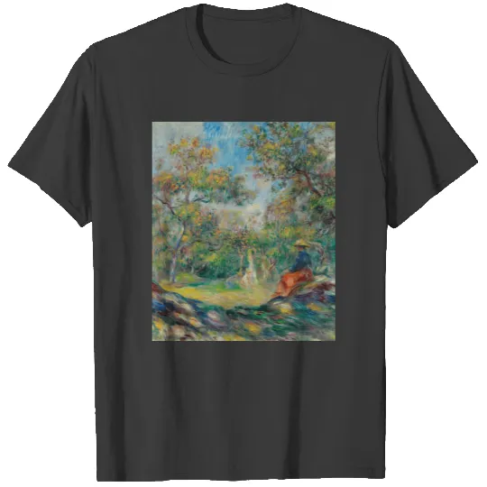 Auguste Renoir - Landscape With Woman Plus Size T-shirt