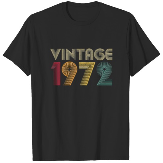 50Th Birthday Gift Classic 1972 Vintage Men Wo T-shirt