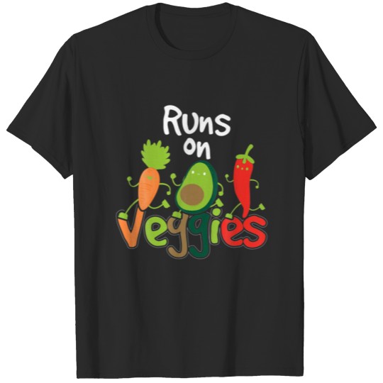 Discover Cool Runs On Veggies Vegetarian Runner Plant Lover T-shirt