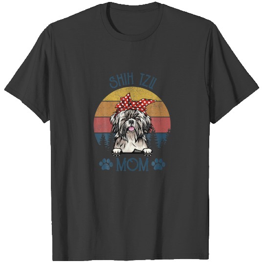 Discover Shih Tzu Mom Funny Dog Mom Mother's Day Gifts Shih T-shirt