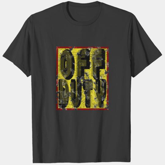 off duty batik black T-shirt