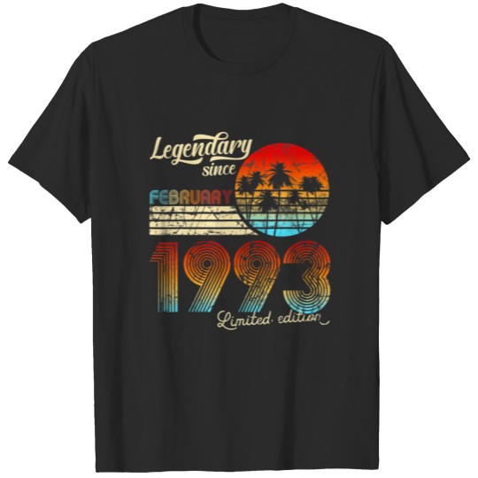 Discover 30. Birthday 30 Legendär February 1992 Gift T-shirt