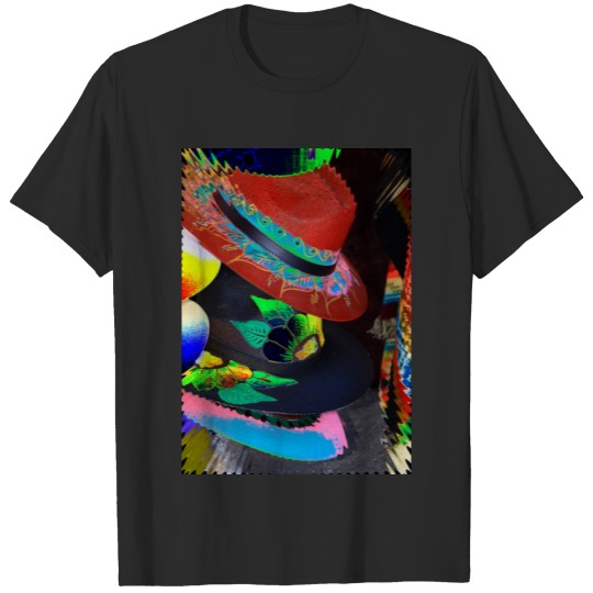 Discover Colorful fiesta hat design T-shirt