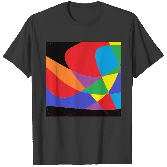 Discover Modern Rainbow Colored Art T-shirt