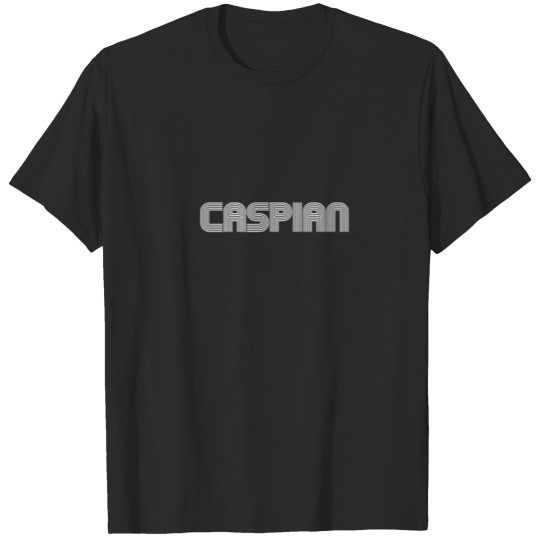 Caspian Name Family Retro 70S 80S Stripe Funny T-shirt