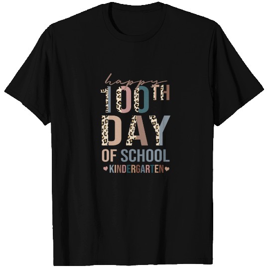Boho Leopard 100 Days Smarter Kindergarten Teacher T-shirt