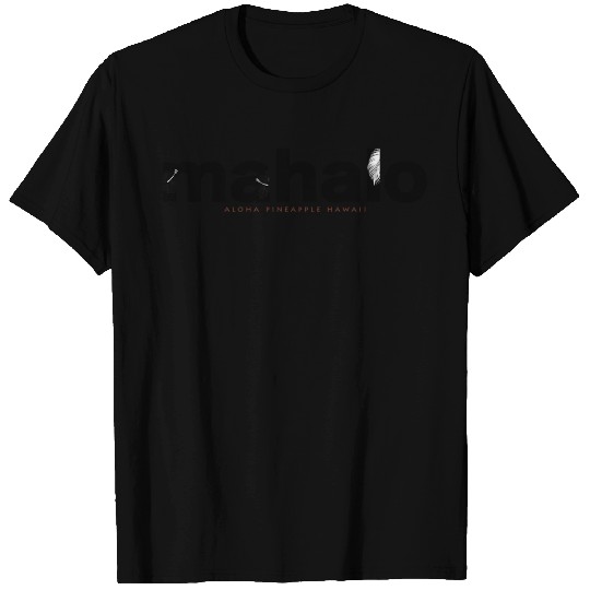 Mahalo hibiscus 008 (black) T-shirt