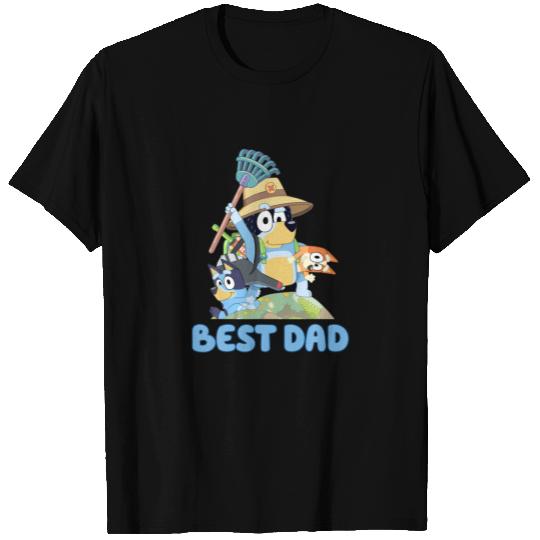 Funny Best Dad Ever Cute Cartoon Characters T-shirt