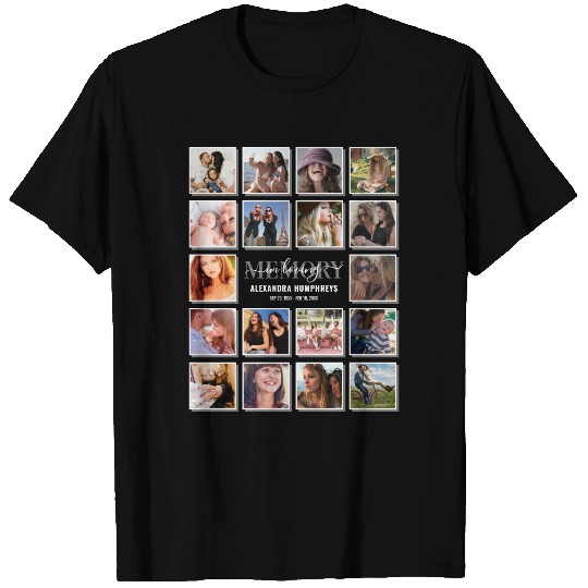 18 Picture In Loving Memory Funeral T-shirt