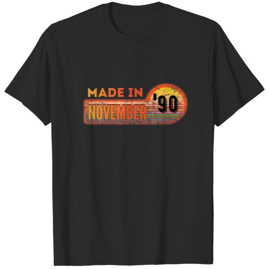 Discover Made In November 1990 Awesome Since 1990 Birthday T-shirt