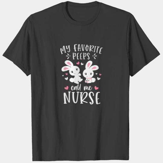 Funny Bunny Call Me Nurse Happy Easter Day T-shirt