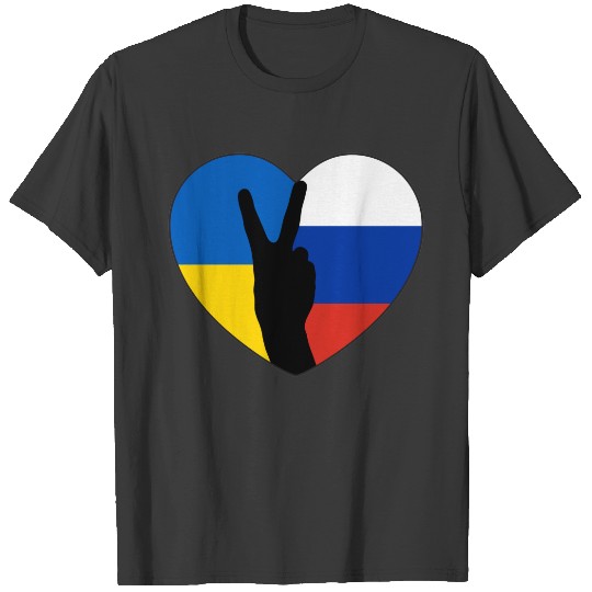 No War Against Russia - Ukrainian Russian Brothers T-shirt