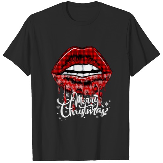 Discover Sexy Lips Xmas Eve New Year Pajamas December Merry T-shirt