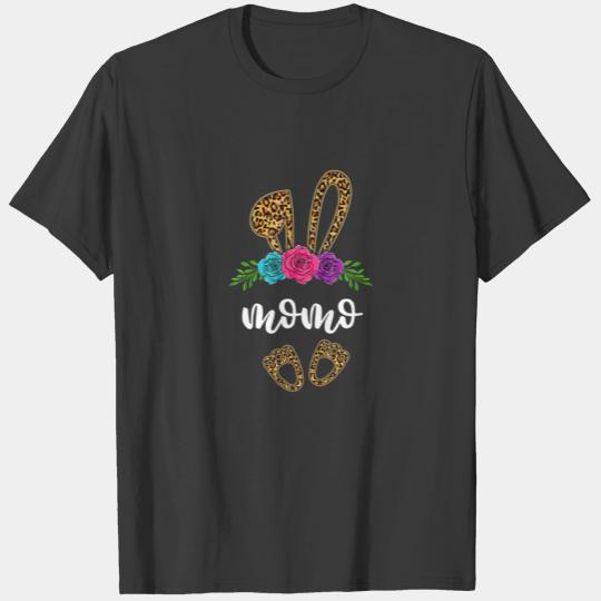 Fun Bunny Momo Bunny Leopard , Easter Day Grandma T-shirt