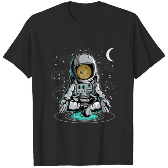 Discover Astronaut Yoga Dogecoin DOGE To The Moon Crypto To T-shirt
