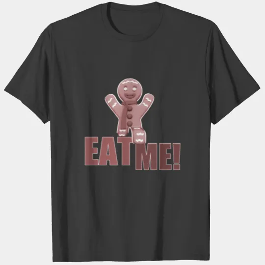 EAT ME! Gingerbread Man - Red T-shirt