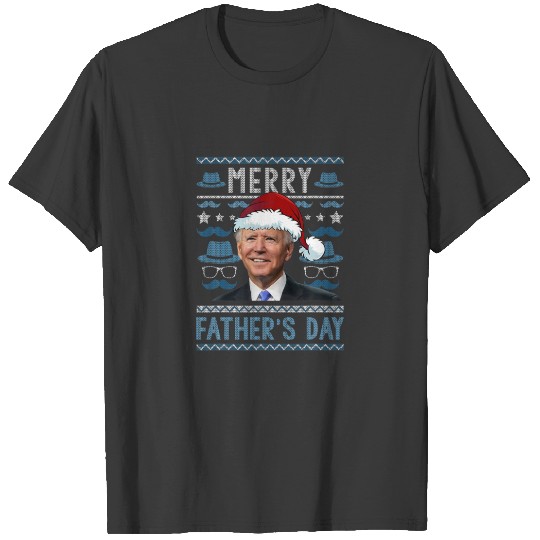 Merry Father's Day Santa Joe Biden Ugly Christmas T-shirt