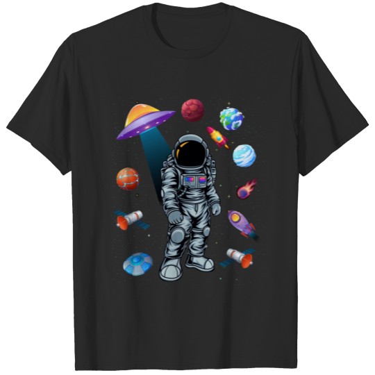 Discover Outer Space Sci Fi Astronaut T-shirt