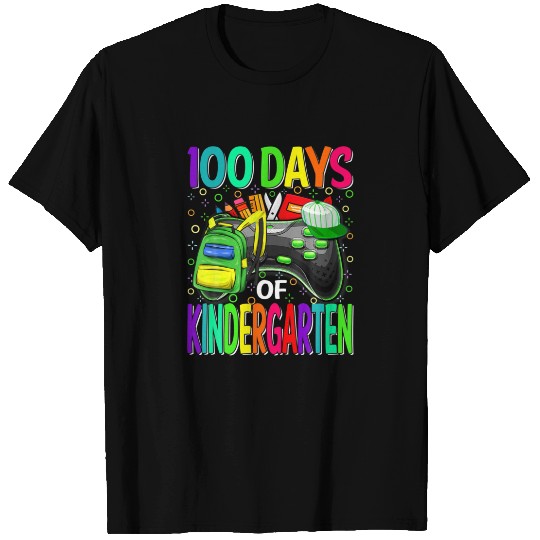 100 Days Of Kindergarten Gamer T-shirt