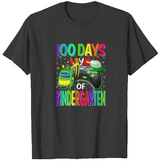 100 Days Of Kindergarten Gamer T-shirt