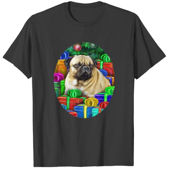 Chinese Pug Christmas Open Gifts NOW T-shirt