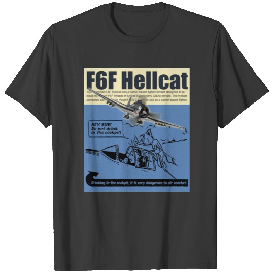 Aviation Art  “F6F Hellcat" T-shirt