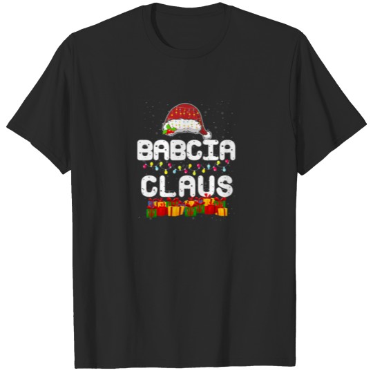 Discover Womens Babcia Claus Matching Christmas Grandma Xma T-shirt