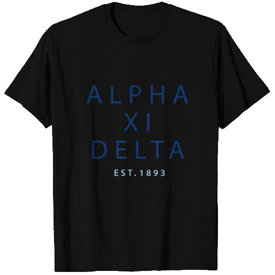 Alpha Xi Delta Modern Type T-shirt