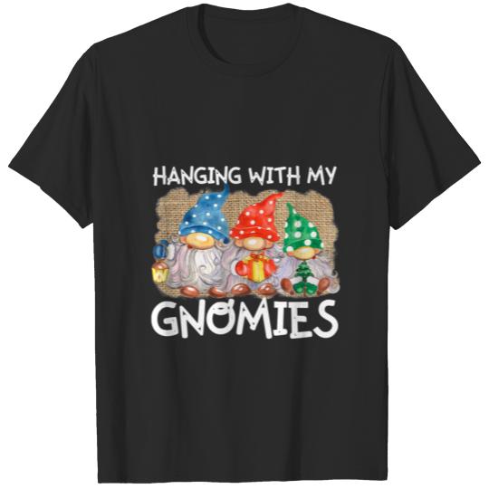 Discover Hanging With My Gnomies Christmas Cute Gnomes Pama T-shirt