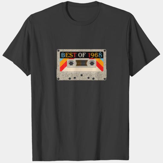 Best Of 1968 54Th Birthday Gifts Cassette Tape Vin T-shirt