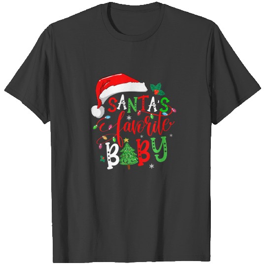 Christmas Santa's Favorite Baby Family Matching Co T-shirt