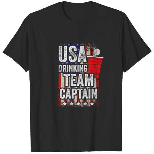 Discover USA Drinking Team Captain Funny Drinking Game Part T-shirt