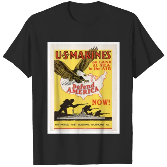 Discover U.S. Marines Defend America T-shirt