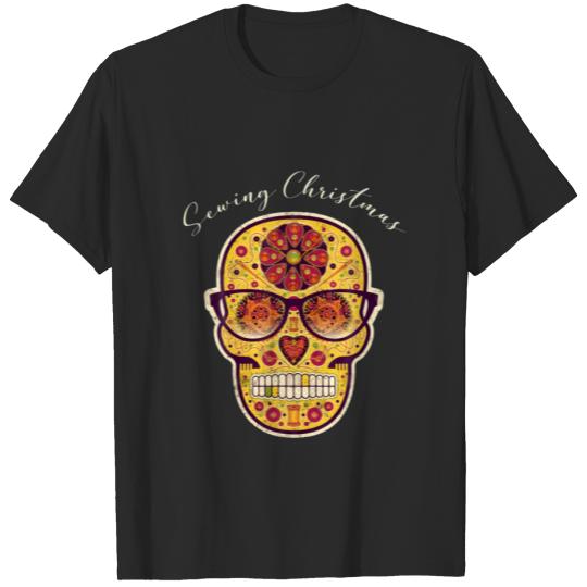 Discover Day Of The Mom Sewing Sugar Skull T-shirt