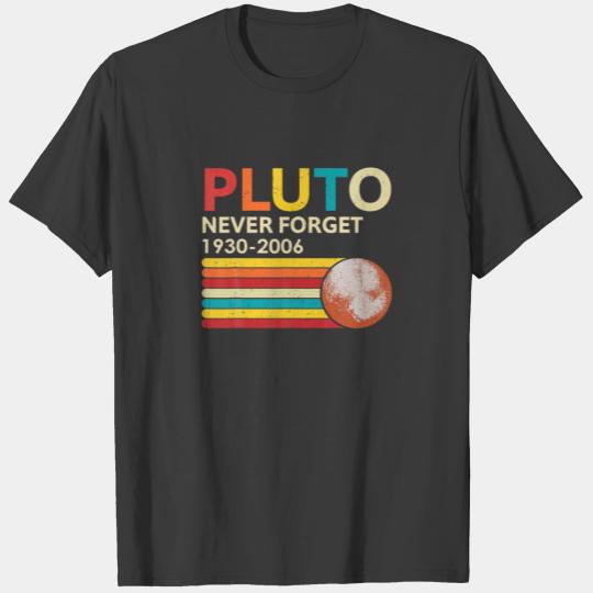 Pluto Never Forget 1930 - 2006 Vintage Funny Scien T-shirt